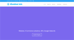 Desktop Screenshot of kumbhatinfo.com